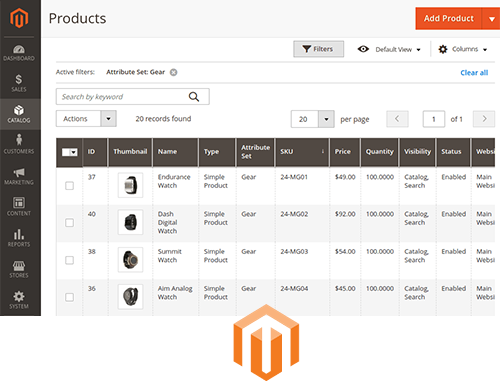 Logistica per Magento