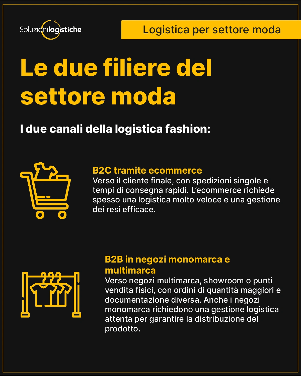 Logistica settore moda: le caratteristiche B2B e B2C - Soluzioni Logistiche