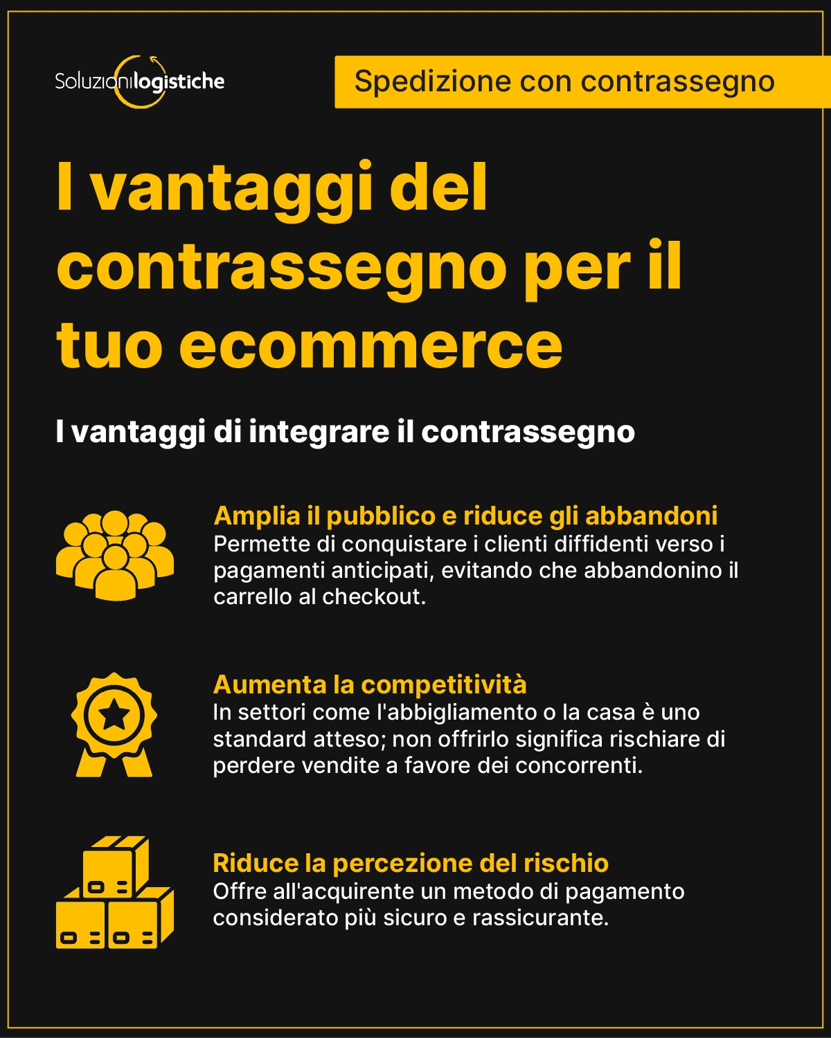 I vantaggi del contrassegno per un ecommerce - Spedizione con contrassegno: come la gestisce un partner 3PL per ecommerce - Soluzioni Logistiche