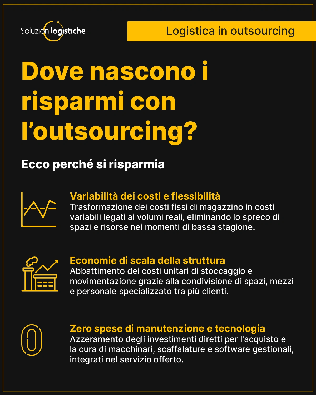 Dove nascono i risparmi quando si esternalizza il magazzino? - Logistica in outsourcing: quali sono i risparmi per la tua azienda - Soluzioni Logistiche